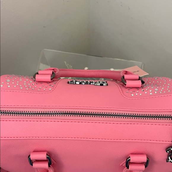 Juicy Couture Bubblegum Pink Crystal Embellished Satchel - Picture 5 of 11
